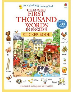 First Thousand Words in English Sticker book