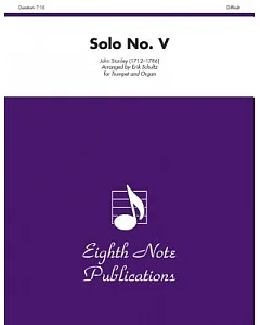 Solo No. V: For Trumpet and Organ: Difficult