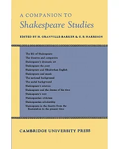 A Companion to Shakespeare Studies