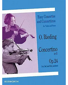 Concertino in G, Op. 24 1st, 3rd and 5th Position: Easy Concertos and Concertinos for Violin and Piano