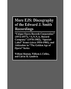 More Ejs: Discography of the Edward J. Smith Recordings : 