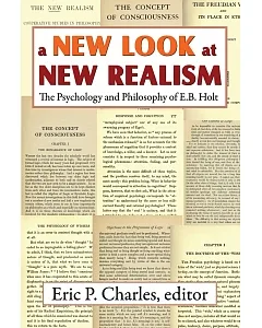 A New Look at New Realism: The Psychology and Philosophy of E. B. Holt