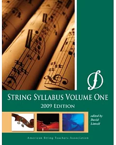 String Syllabus: Violin, Viola, Cello, Double Bass, Alternative Styles