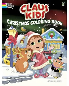 Claus Kids Christmas Coloring Book: Green Edition