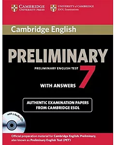 cambridge English: Preliminary with Answers: official Examination Papers from university of cambridge esol examinations