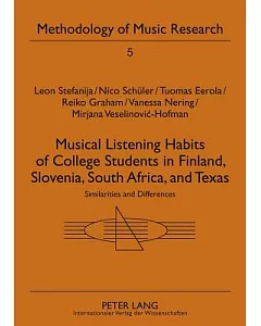 Musical Listening Habits of College Students in Finland, Slovenia, South Africa, and Texas: Similarities and Differences