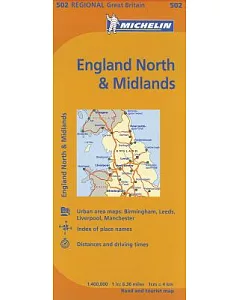michelin Map England North & Midlands