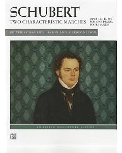 schubert Two Characteristic Marches, Opus 121; D. 886: For One Piano, Four Hands