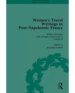 Women’s Travel Writings in Post-Napoleonic France