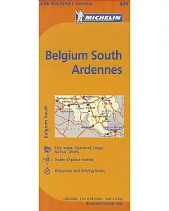 michelin Map Belgium South Ardennes