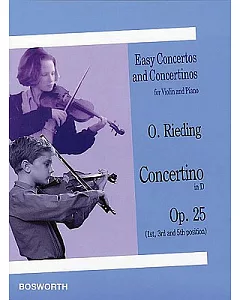 O. rieding Concertino in D, Op. 25: 1st, 3rd and 5th Position