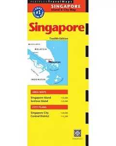 periplus Singapore Travel Map: Island & City Map