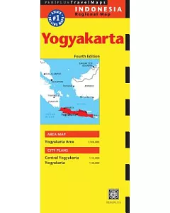 periplus Travel Map Indonesia Regional Map: Yogyakarta