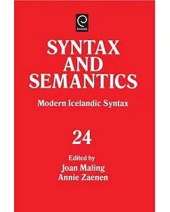 Modern Icelandic Syntax and Semantics