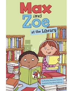 Max and Zoe at the Library