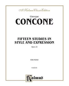 Fifteen Studies in Style and Expression, Opus 25: For Piano