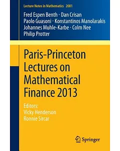 Paris-Princeton Lectures on Mathematical Finance 2013