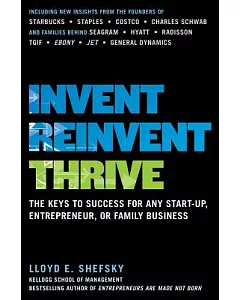Invent, Reinvent, Thrive: The Keys to Success for Any Start-up, Entrepreneur, or Family Business