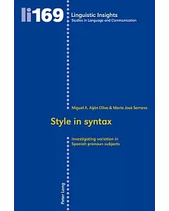 Style in Syntax: Investigating Variation in Spanish Pronoun Subjects