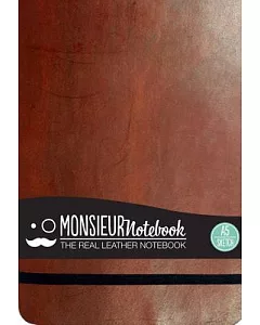 monsieur Notebook Brown Leather Sketch Landscape Medium