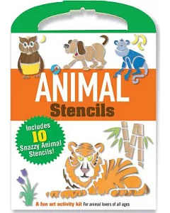 Animal Stencils Kit: Includes 10 Snazzy Animal Stencils & Colorful Booklet