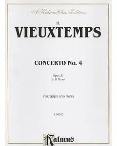 Violin Concerto No. 4, Op. 31: Kalmus Edition