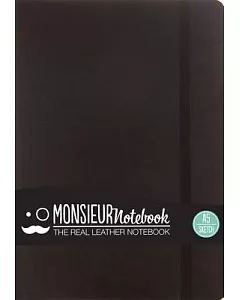 Monsieur Notebook Black Leather Sketch A5