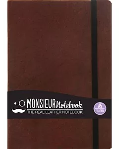 Monsieur Notebook Brown Leather Fountain Medium