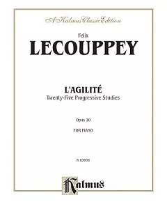 L’Agilite Twenty-Five Progressive Studies: Opus 20 for Piano