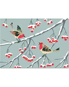 Winter Songbirds Deluxe Boxed Holiday Cards