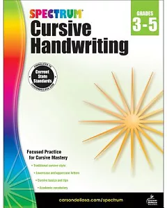 spectrum Cursive Handwriting, Grades 3-5