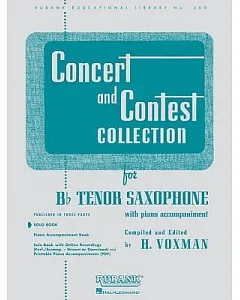 Concert and Contest Collections: For Bb Tenor Saxophone with Piano Accompaniment