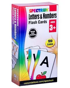 spectrum Letters & Numbers Flash Cards