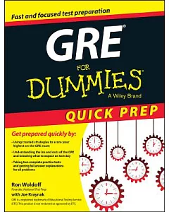 GRE for Dummies: Quick Prep Edition
