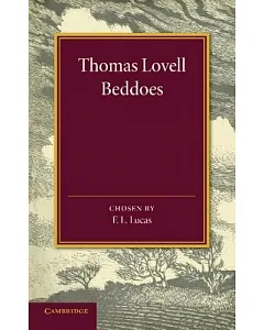 thomas lovell Beddoes: An Anthology
