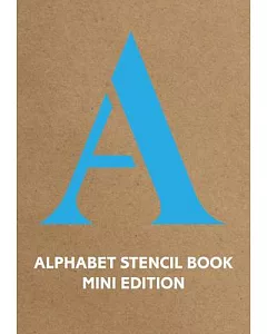 Alphabet Stencil Book: Blue