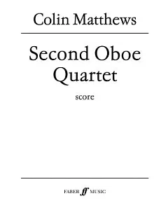Second Oboe Quartet: 1988-89 Score
