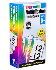 spectrum Multiplication Flash Cards: Ages 8+