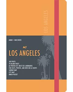 Los Angeles Visual Notebook: Orange Leather