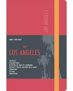 Los Angeles Visual Notebook: Red Leather