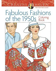 Fabulous Fashions of the 1950s Coloring Book