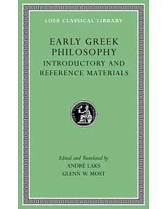 Early Greek Philosophy: Introductory and Reference Materials