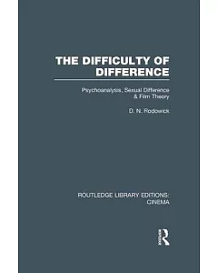 The Difficulty of Difference: Psychoanalysis, Sexual Difference and Film Theory