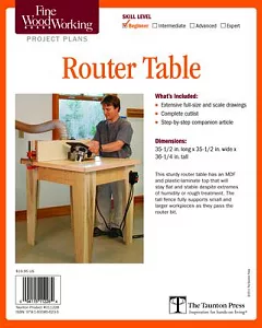 Fine Woodworking’s Router Table Plans