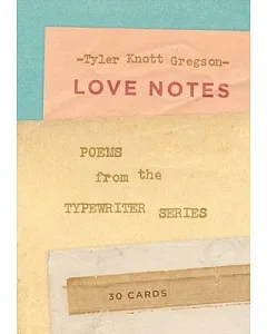 Love Notes - 30 Cards Postcard Book: Poems from the Typewriter Series