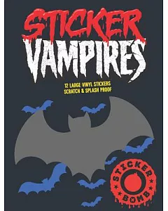 Sticker Vampires: 12 Large Vinyl Stickers Scratch & Splash Proof