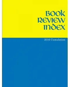 Book Review Index 2016: Cumulation