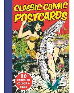 Classic Comic Postcards: 20 Cards to Colour & Send