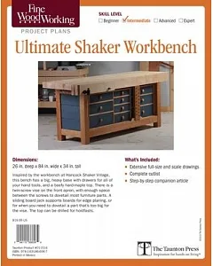 Fine Woodworking’s Ultimate Shaker Workbench Plan