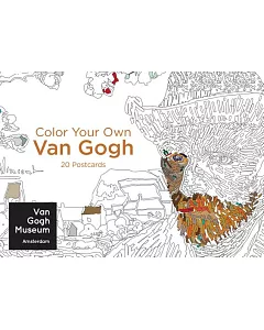 Color Your Own Van gogh: 20 Postcards